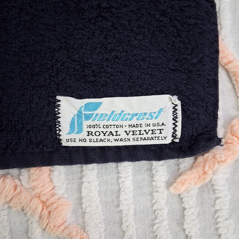 Vintage Towel Set 3 Pieces Fieldcrest Royal Velvet